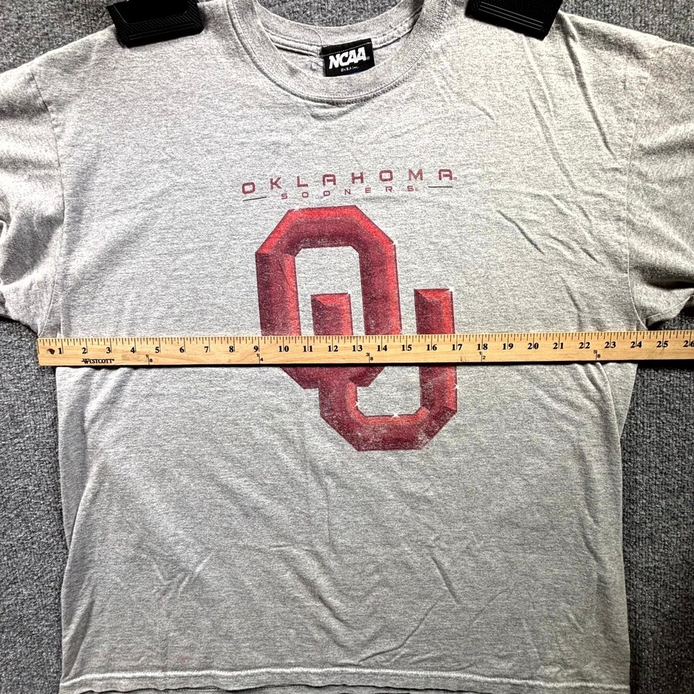 NCAA Oklahoma Sooners KA Inc Shirt Men's XL Gray Football Team Graphic Cotton - Picture 5 of 12